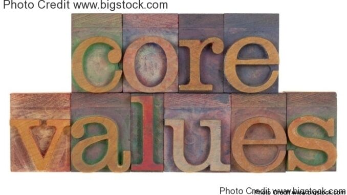 core values of top companies